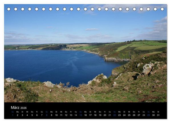 Produktbild: Anblicke und Ausblicke in Cornwall (Tischkalender 2026 DIN A5 quer), CALVENDO Monatskalender