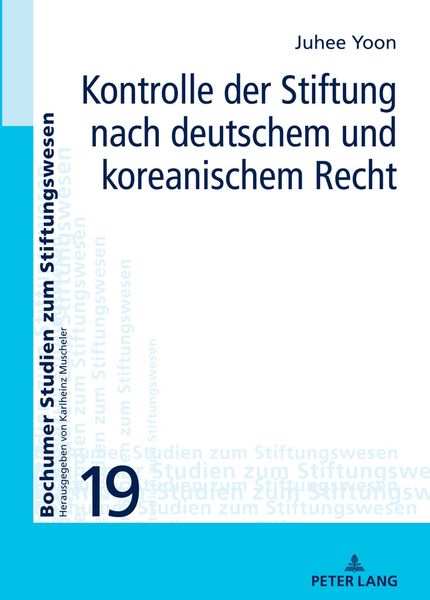 Produktbild: Kontrolle der Stiftung nach deutschem und koreanischem Recht