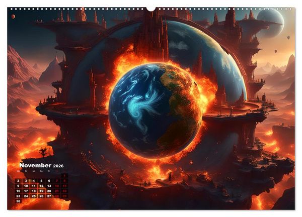 Produktbild: Portale in fremde Welten - Mystische Pforten (hochwertiger Premium Wandkalender 2026 DIN A2 quer), Kunstdruck in Hochglanz