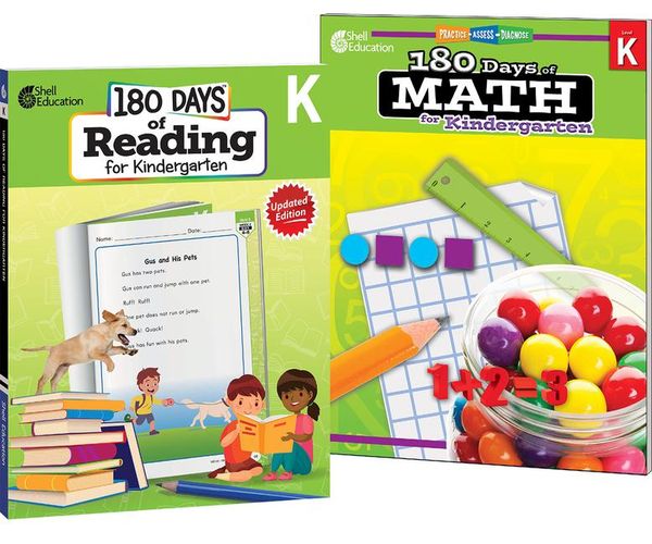 Produktbild: 180 Days(tm) Reading & Math for Grade K: 2-Book Set