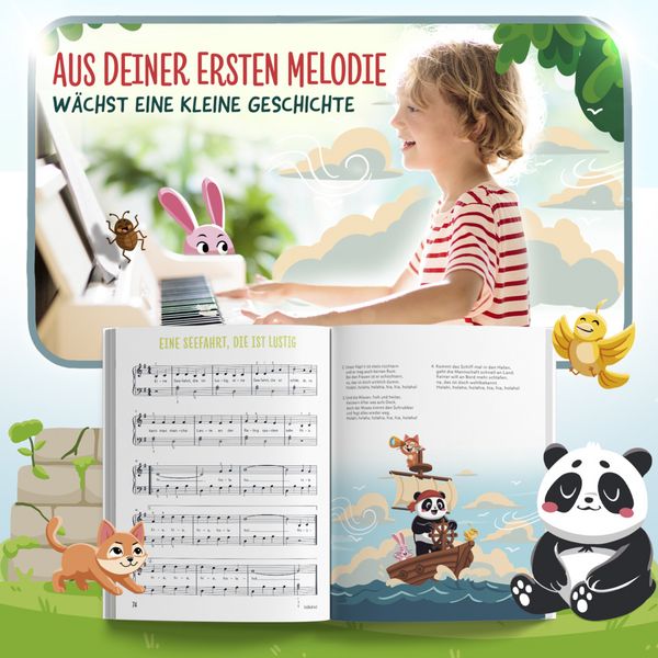 Produktbild: Kinderleicht Klavier lernen mit Panda Paul und seinen Freunden
