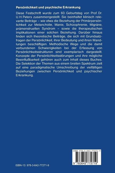 Produktbild: Pers&ouml;nlichkeit und psychische Erkrankung