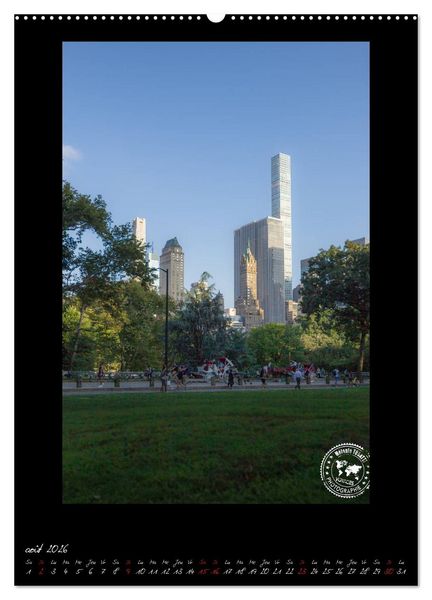 Produktbild: New York &ndash; Portraits incontournables (Calendrier mural 2026 DIN A2 horizontal) calendrier de bureau