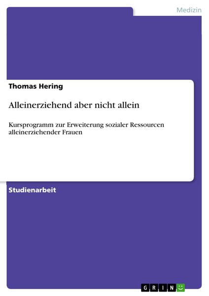 Produktbild: Alleinerziehend aber nicht allein