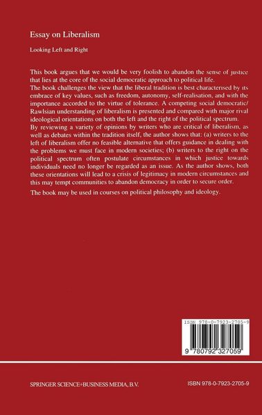 Produktbild: Essay on Liberalism