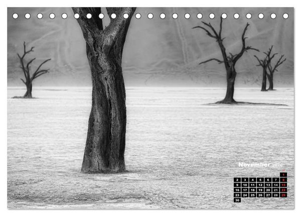 Produktbild: Namibia schwarzwei&szlig; (Tischkalender 2026 DIN A5 quer), CALVENDO Monatskalender