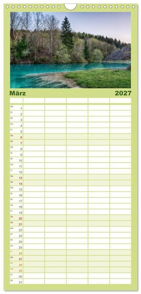 Produktbild: Familienplaner 2027 - Der Harz einfach magisch mit 5 Spalten (Wandkalender, 21 x 45 cm) CALVENDO