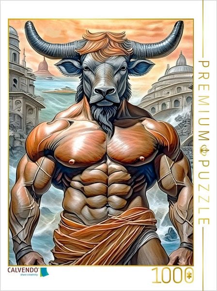 Produktbild: CALVENDO Puzzle Minotaurus | 1000 Teile Lege-Gr&ouml;&szlig;e 64x48cm Foto-Puzzle f&uuml;r gl&uuml;ckliche Stunden
