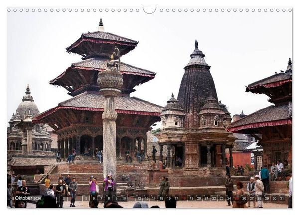 Produktbild: NEPAL Bhaktapur Kathmandu (Wandkalender 2026 DIN A3 quer), CALVENDO Monatskalender