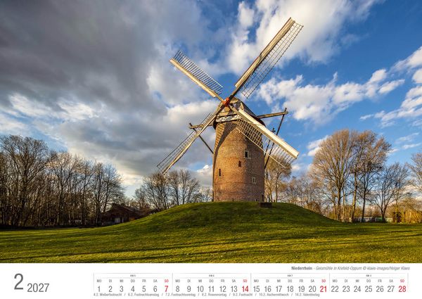 Produktbild: Niederrhein 2027 Bildkalender A3 Spiralbindung
