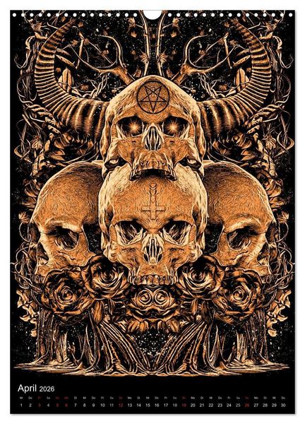 Produktbild: BLOODBOY/DARK ILLUSTRATION (Wandkalender 2026 DIN A3 hoch), CALVENDO Monatskalender