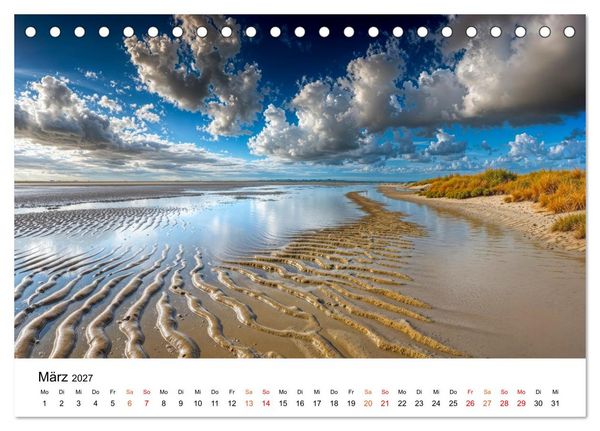 Produktbild: Deutschland - zwischen Bergen und Meeren (Tischkalender 2027 DIN A5 quer), CALVENDO Monatskalender