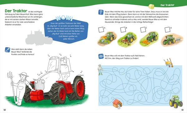 Produktbild: WAS IST WAS Junior Mitmach-Heft Bauernhof