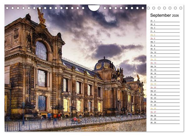 Produktbild: Dresden Bilder 2026 (Wandkalender 2026 DIN A4 quer), CALVENDO Monatskalender
