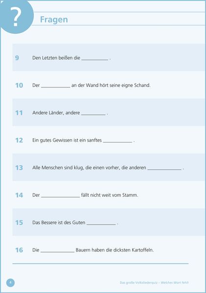 Produktbild: Welches Wort fehlt?