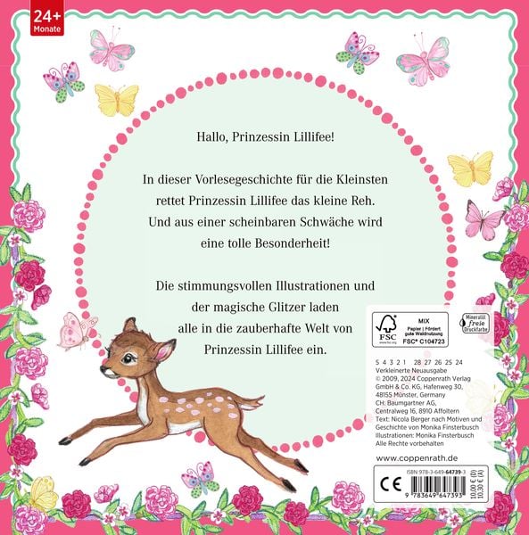 Produktbild: Prinzessin Lillifee hilft dem kl. Reh (Pappbilderbuch)