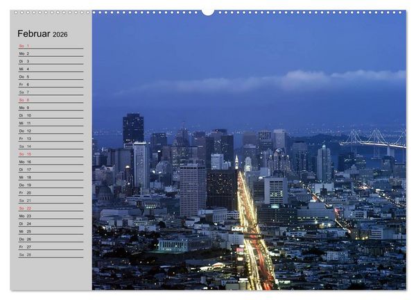 Produktbild: Kalifornien. Die goldene Westk&uuml;ste (Wandkalender 2026 DIN A2 quer), CALVENDO Monatskalender