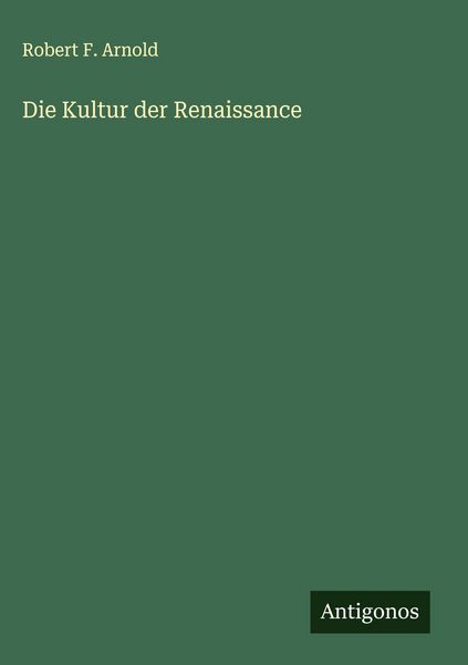 Produktbild: Die Kultur der Renaissance