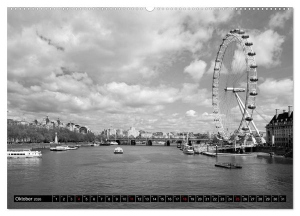 Produktbild: LONDON Stadtansichten (Wandkalender 2026 DIN A2 quer), CALVENDO Monatskalender