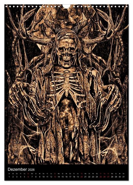 Produktbild: BLOODBOY/DARK ILLUSTRATION (Wandkalender 2026 DIN A3 hoch), CALVENDO Monatskalender