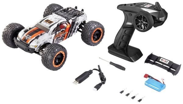 Produktbild: Reely JoVage 4x4 V2 Orange/Wei&szlig; Brushed 1:16 RC Modellauto Elektro Truggy Allradantrieb (4WD) RtR 2,4 GHz inkl. Akku und Ladekabel