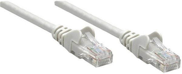Produktbild: Intellinet 739849 RJ45 Patchkabel CAT 6 S/FTP 1.50 m Grau Folienschirm, Geflechtschirm, Halogenfrei 1 St.