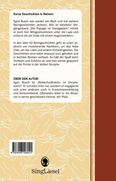 Produktbild: Heitere Geschichten f&uuml;r Senioren: Das Pferd in der Bar &hellip; und viele weitere kurze Geschichten in Reimen f&uuml;r Senioren