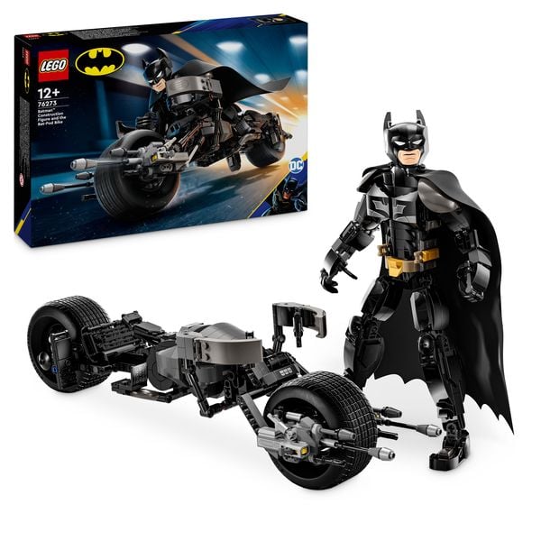 LEGO DC Batman: Batman Baufigur mit dem Batpod, Superhelden-Set 76273
