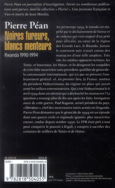 Produktbild: Noires fureurs, Blancs menteurs : Rwanda 1990-1994