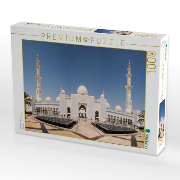 Produktbild: CALVENDO Puzzle Sheik Zayed Moschee | 1000 Teile Lege-Gr&ouml;&szlig;e 64x48cm Foto-Puzzle f&uuml;r gl&uuml;ckliche Stunden