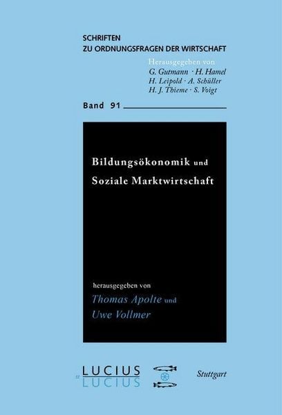 Produktbild: Bildungs&ouml;konomik und Soziale Marktwirtschaft
