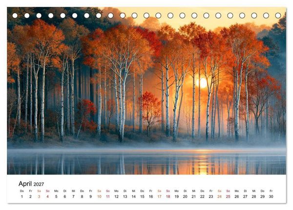 Produktbild: Zeitreise Natur (Tischkalender 2027 DIN A5 quer), CALVENDO Monatskalender