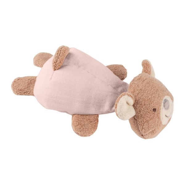 Produktbild: Sigikid 31263 - Knister-Greifling B&auml;r mit Rassel, braun/rosa, 14 cm, Musselin/Teddystoff, sigibaby