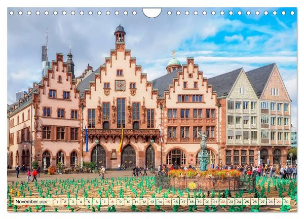 Produktbild: Frankfurt - meine Stadt mit viel Herz (Wandkalender 2026 DIN A4 quer), CALVENDO Monatskalender