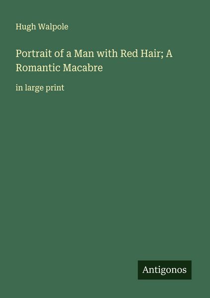 Produktbild: Portrait of a Man with Red Hair; A Romantic Macabre