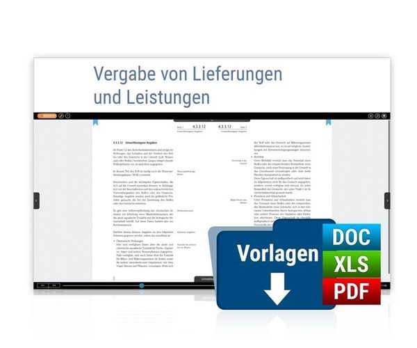 Produktbild: Vergabe von Lieferungen und Leistungen