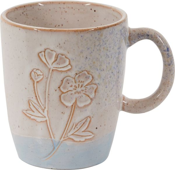 Produktbild: Porzellan-Tasse Blume blau - LandLust