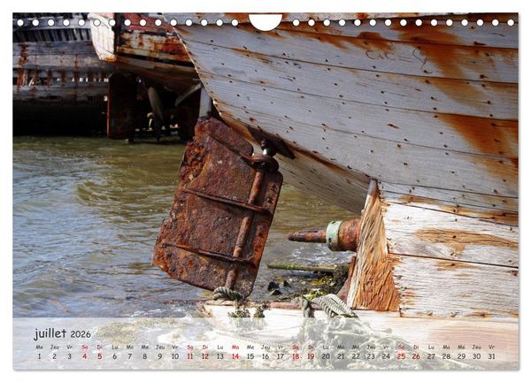 Produktbild: Bretagne Ambiance d'un cimeti&egrave;re &agrave; bateaux (Calendrier mural 2026 DIN A4 vertical), CALVENDO calendrier mensuel