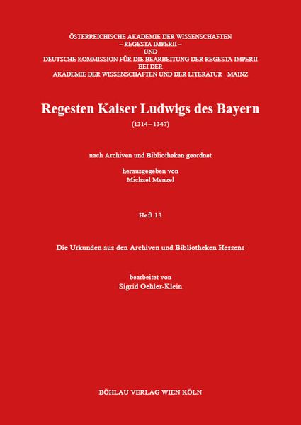 Produktbild: Die Urkunden aus den Archiven und Bibliotheken Hessens