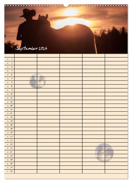 Produktbild: Haflinger Pferde - Stall- und Familienplaner 2026 (hochwertiger Premium Wandkalender 2026 DIN A2 hoch), Kunstdruck in Hochglanz