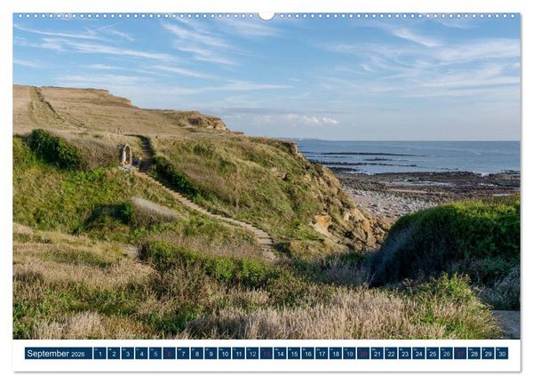 Produktbild: Normandie - raue K&uuml;sten, sanfte H&uuml;gel (hochwertiger Premium Wandkalender 2026 DIN A2 quer), Kunstdruck in Hochglanz