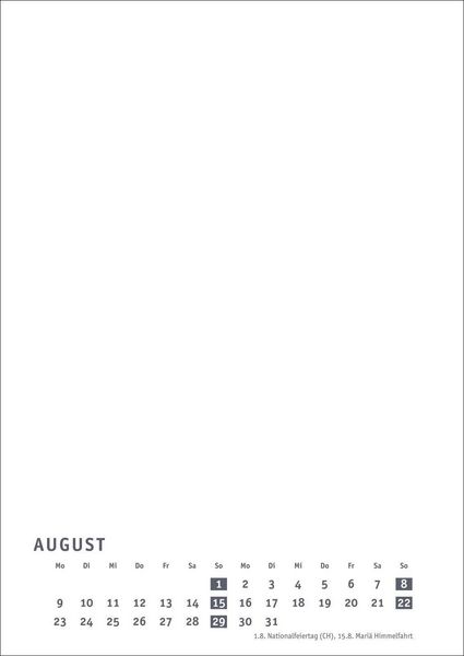 Produktbild: Premium-Bastelkalender wei&szlig; A4 2027