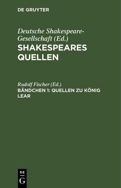 Produktbild: Quellen zu K&ouml;nig Lear