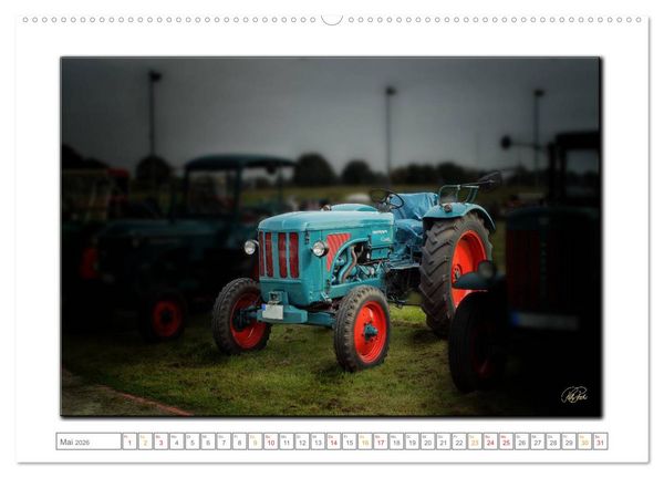 Produktbild: Oldtimer - Trecker Liebe (hochwertiger Premium Wandkalender 2026 DIN A2 quer), Kunstdruck in Hochglanz