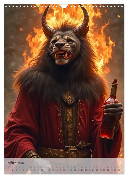 Produktbild: &Auml;gyptische Mythologie - G&ouml;tter, Helden und Monster (Wandkalender 2026 DIN A3 hoch), CALVENDO Monatskalender