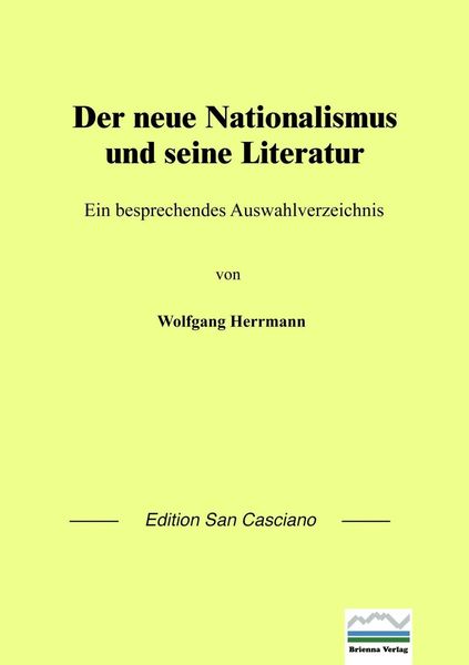 Produktbild: Der neue Nationalismus und seine Literatur