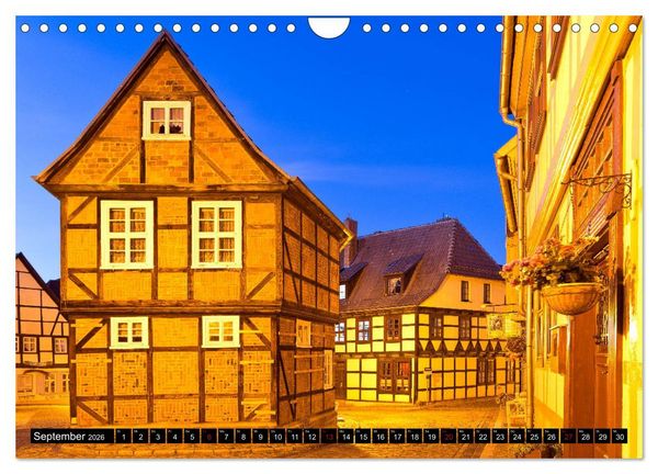 Produktbild: QUEDLINBURG F&Uuml;R NACHTSCHW&Auml;RMER (Wandkalender 2026 DIN A4 quer), CALVENDO Monatskalender