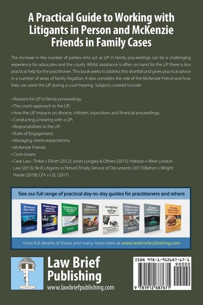 Produktbild: A Practical Guide to Working with Litigants in Person and McKenzie Friends in Family Cases