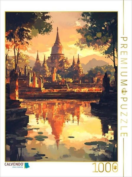 Produktbild: CALVENDO Puzzle Sukhothai Park Thailand | 1000 Teile Lege-Gr&ouml;&szlig;e 64x48cm Foto-Puzzle f&uuml;r gl&uuml;ckliche Stunden