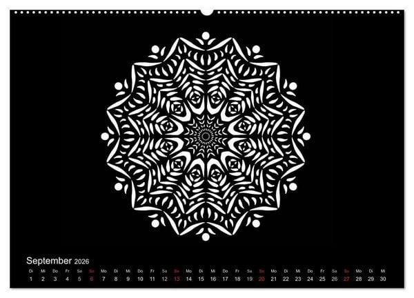 Produktbild: Entspannung und Ruhe durch Mandalas (Wandkalender 2026 DIN A2 quer), CALVENDO Monatskalender